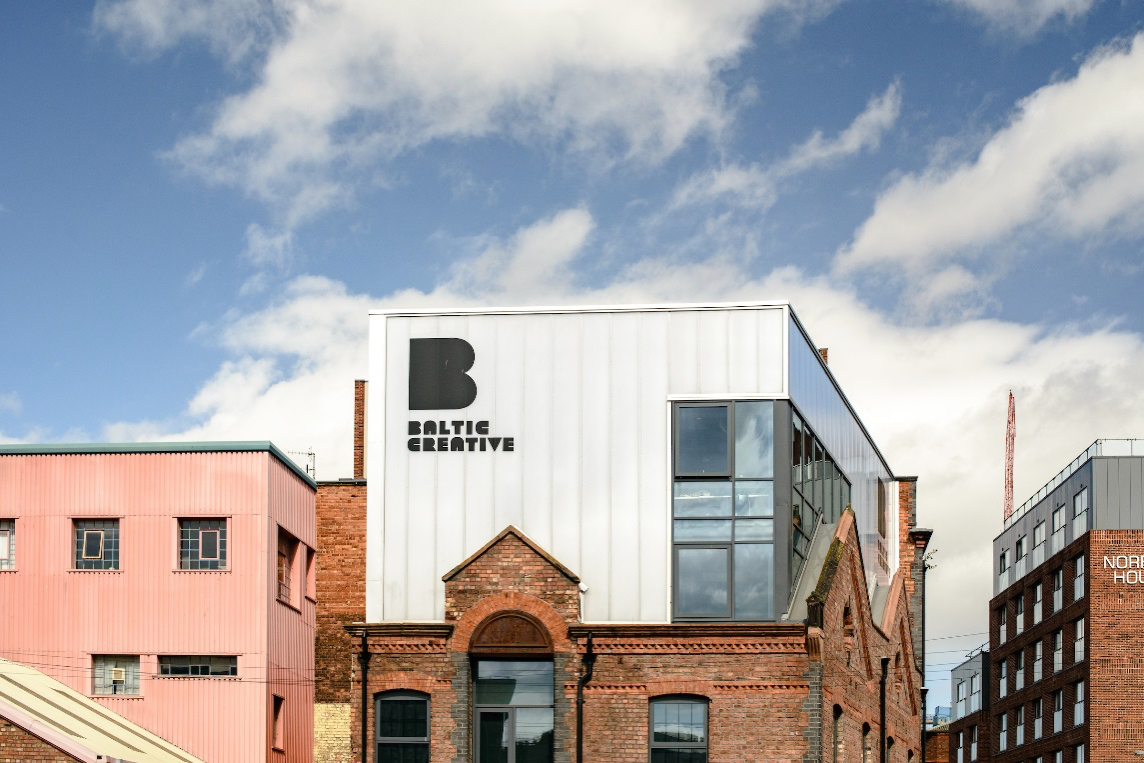 Baltic Creative Building with blue sky