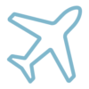 Plane Icon representing a plane