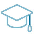 Student Icon representing a student university cap