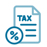 Icon representing tax