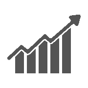 5-1 A graph chart with an arrow going up